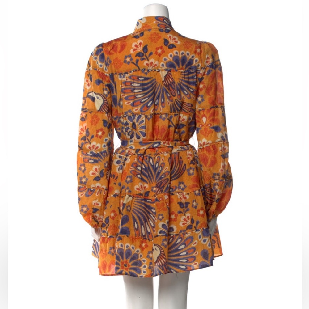 FARM RIO Yellow Pineapple Flowers Mini Dress - Picture 3 of 3